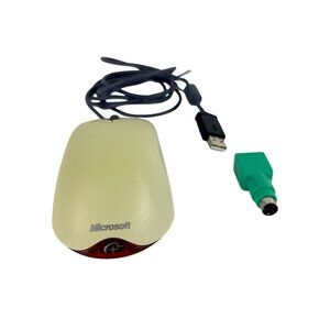 Vintage Microsoft Intellimouse Optical Mouse IntelliEye USB PS/2 Wired X08-71118